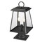 Z-Lite Broughton Outdoor Pier Mounted Fixture, 2-Light, 10.25 In.W x 21.25 In.H, Black/Clear Beveled 521PHMR-533PM-BK - alternate 6